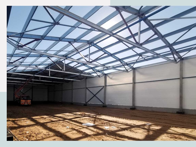 Строительство сенохранилищ в Беслане