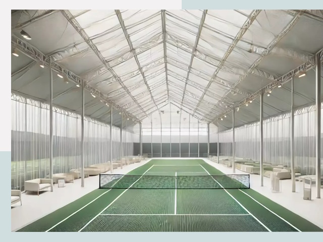 Строительство теннисных кортов в Беслане