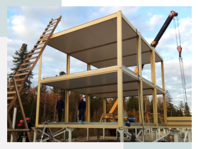 Строительство модульных здания Беслан