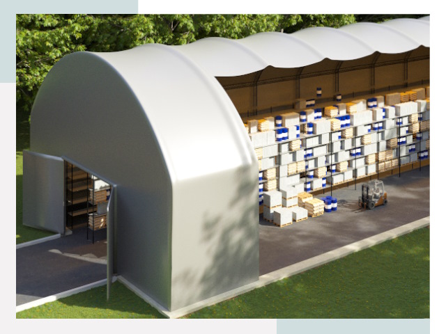 Тентовые ангары в Беслане