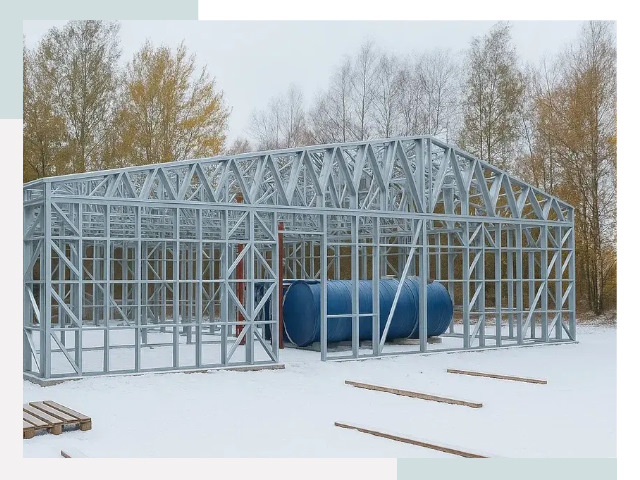 Металлические ангары в Беслане