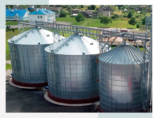 Металлические силосы в Беслане