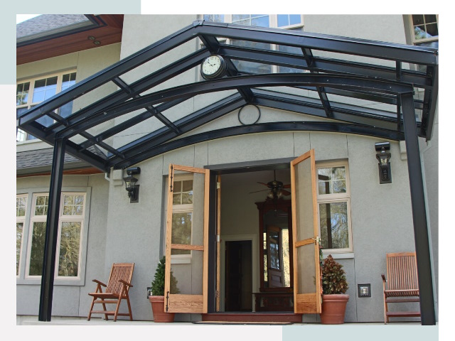 Козырьки металлические в Беслане