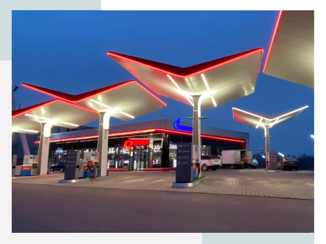 Навесы для АЗС в Беслане