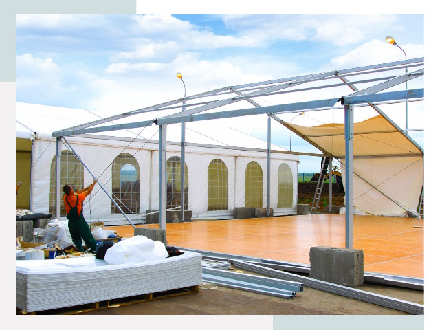 Быстро сборные шатры в Беслане