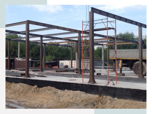 Фундамент для ангаров в Беслане