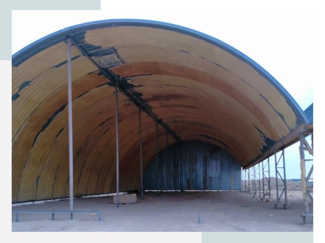 Реконструкция ангаров в Беслане